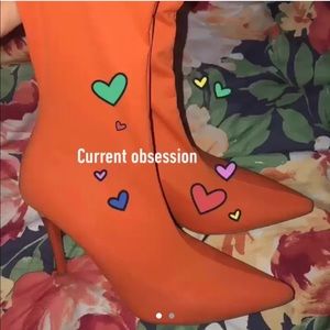 ORANGE SOCK BOOTIES 🧡